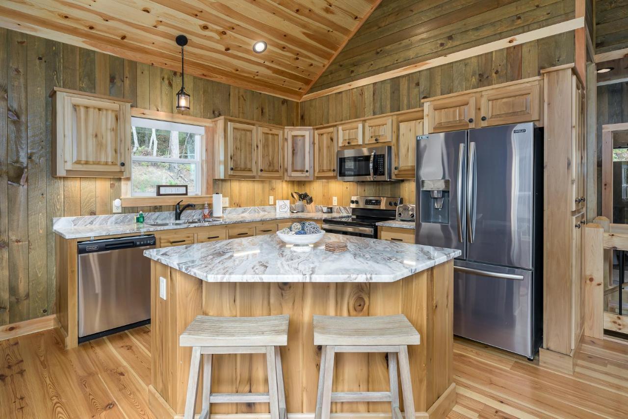 The Llaguna Lodge - New Cabin, Sleeps 10, Fire Pit, Hot Tub, In Blue Ridge , Ga Exterior photo